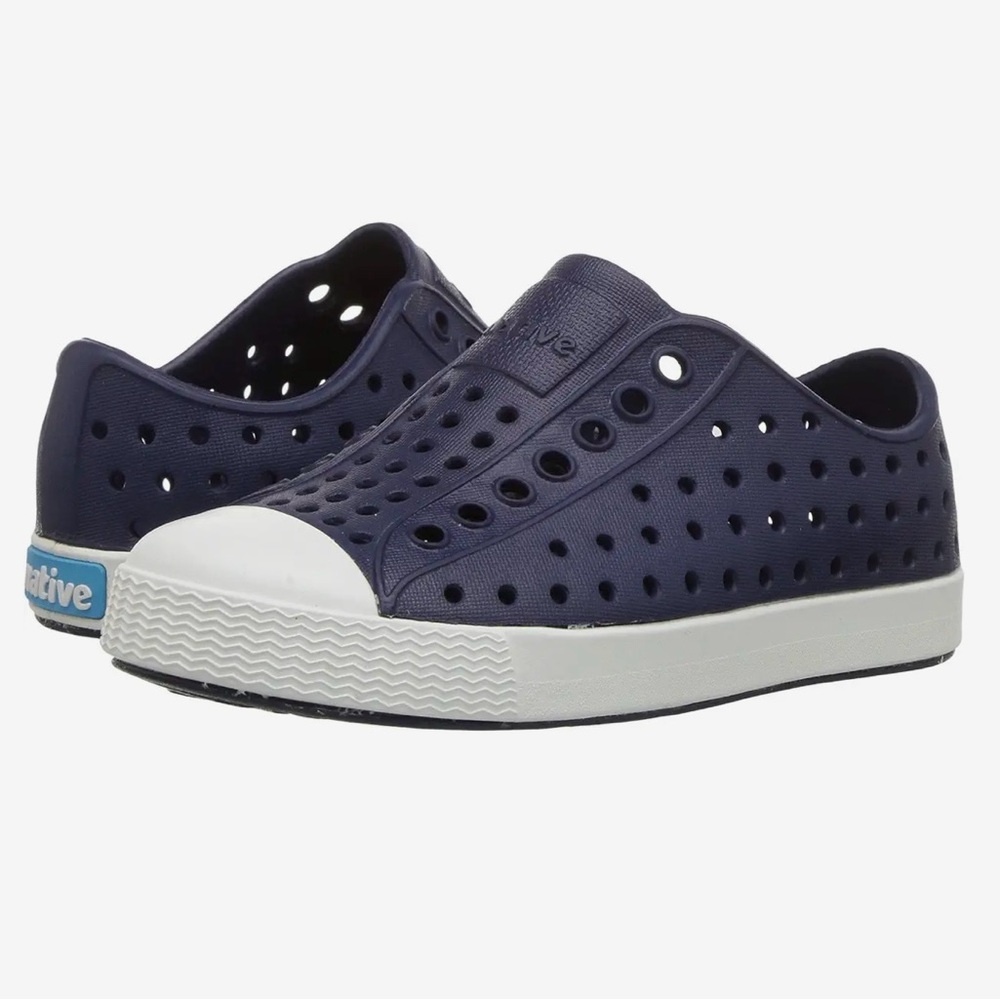 Native Jefferson Slip-Ons, Size C7, Regatta Blue.